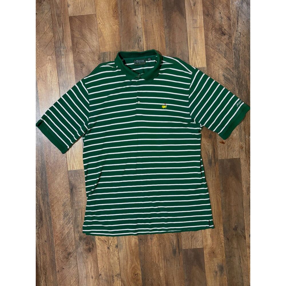 Masters Tournament Golf Polo Shirt Striped Masters Collection - Picture 2 of 3